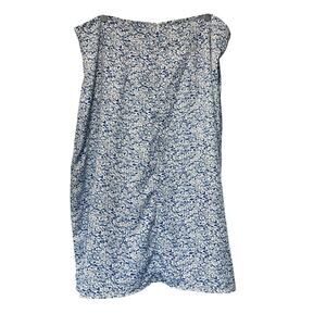 Skirt Chiffon Fairy Coquette Ditzy Floral Blue White Artsy SZ 3XL SHEIN CURVE